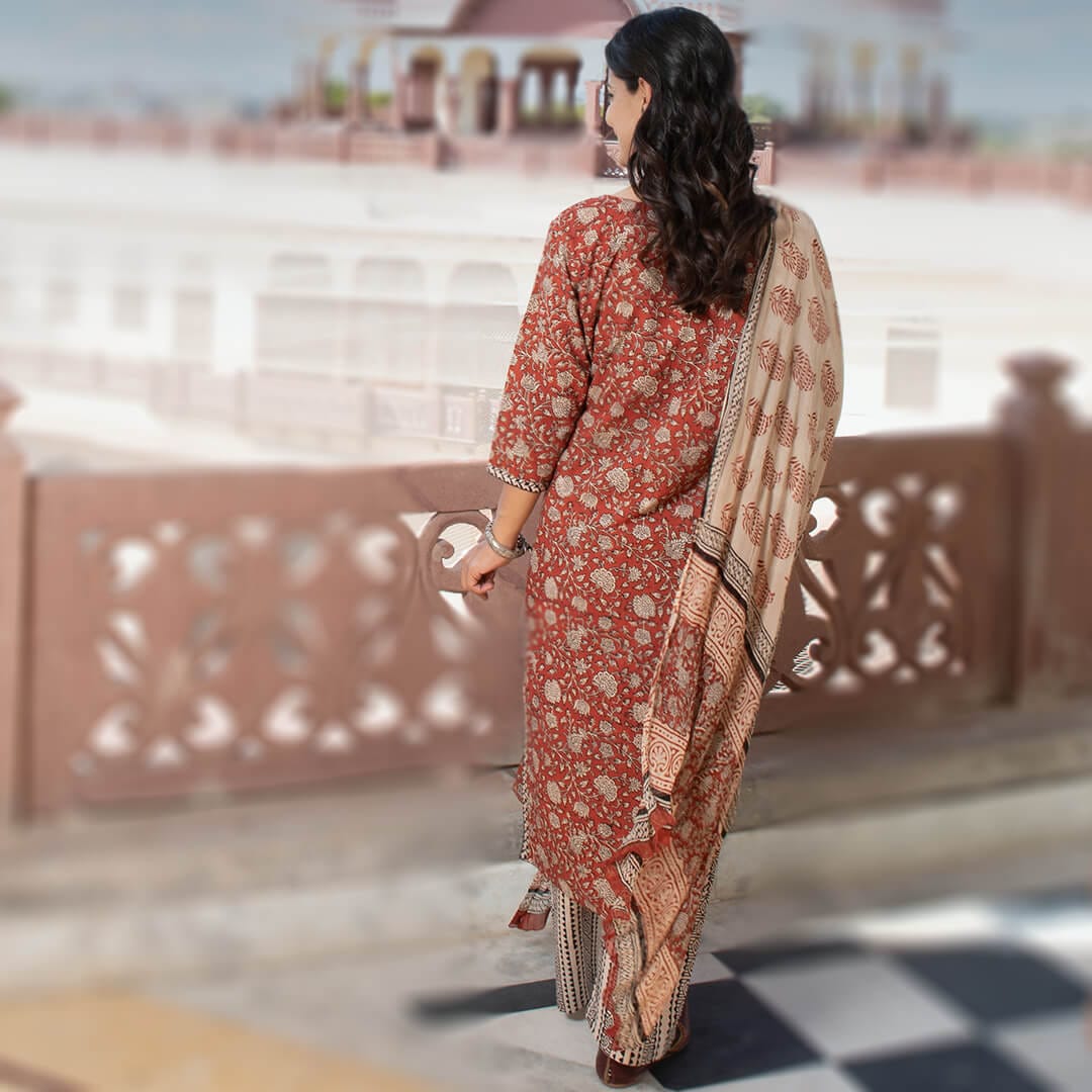 designer summer wear punjabi cotton suit with kurta pant smart office wear for women party wear online shopping india
